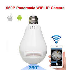 Spy Panoramic Bulb Camera