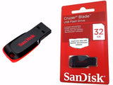 SanDisk Cruzer Blade Flash Drive (4GB-256GB)