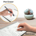 Smart Reusable Notebook With Pen