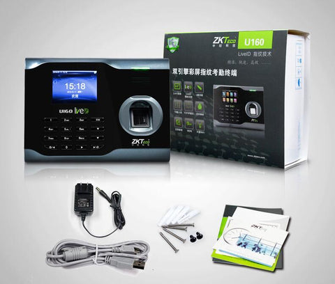 ZK U160 Fingerprint Time Attendance WIFI TCP/IP Fingerprint Time Clock